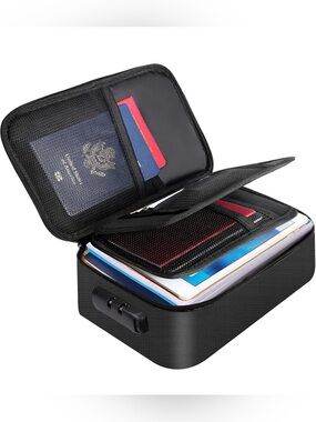 Travel Document and Gadget Locked Organizer